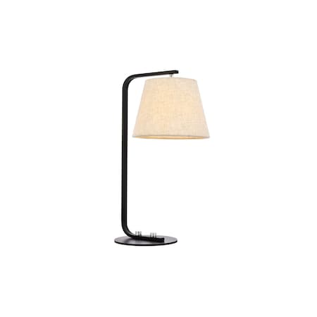 Tomlinson 1 Light Black Table Lamp